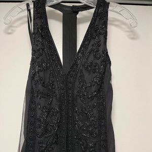 Gorgeous lined hand beaded Polo dress tank camisole. Looks so cool with jeans
